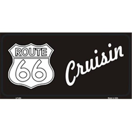 Smart Blonde Route 66 Cruisin Novelty Vanity Metal License Plate Tag Sign